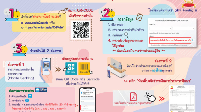 ประกาศแจ้งเปิดระบบ Pay-in ชำระค่าบำรุงการศึกษา ภาค 2/2567